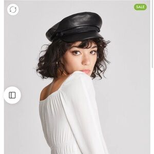 Brixton Faux Leather Cap